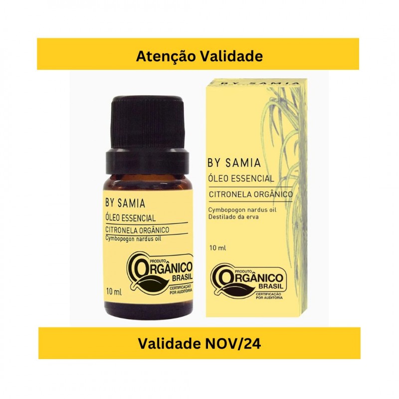 Óleo Essencial de Citronela Orgânico 10 ml